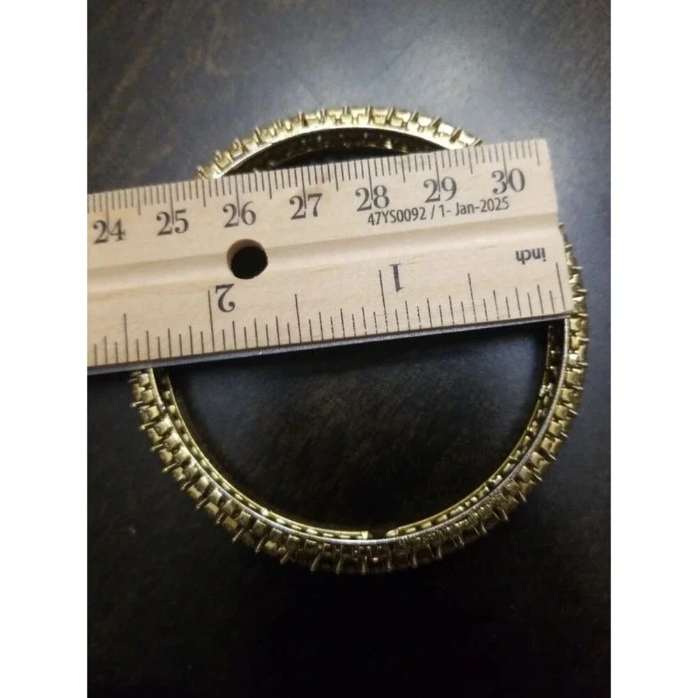 Pair of Indian bangles with rhinestones